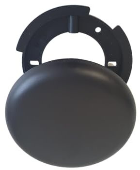 Abzweigdose Schwarz Ø 100mm flach – Aufputz Verteilerdose mit Deckel Schwarzer Lampen Baldachin & Abdeckdose für Deckenmontage Kabeldose & Verteilerbaldachin für Lampe, Decke & Wand