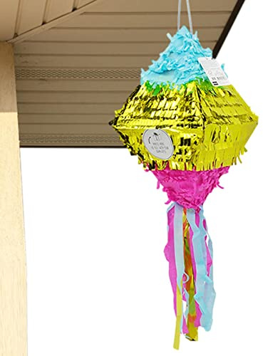 GIMOCOOL Piñata para Fiesta de cumpleaños - Piñata pequeña para Suministros de Fiesta de cumpleaños - Decoraciones para Fiestas Escolares, centros de Mesa, Celebraciones de Aniversario, Accesorios