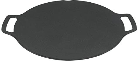 Rosvola Sartén para Parrilla Coreana, Plancha para Barbacoa Redonda Antiadherente Incluso Calentada para Acampar Al Aire Libre (36cm)