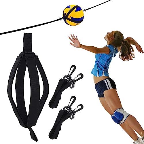 Fovolat Equipo De Entrenamiento De Voleibol | Entrenador Remates Práctica Voleibol Ajustable | Voleibol para Práctica Balanceo Brazos | Práctica Salto Y Poder