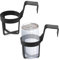 ATBUSS Juego de 2 soportes para bebidas para coche, soporte portátil para coche, soporte de plástico para bebidas, estante de almacenamiento multiusos (negro)