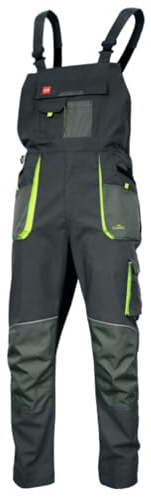 ART.MAS Stretch Slim Work Overalls for Men with Reflective Elements, Slim fit 260 gsm, Triple Stitched Cordura Reinforcing Stress Points Knee Pad Pockets