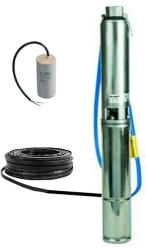 POMPA SOMMERSA POZZI LOWARA 4GS22M 4GS22 HP3 90LT/MIN 18.1 BAR V230 V400 (V230+CAVO 10MT+CONDENSATORE)