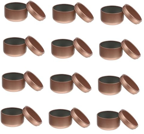 TEHAUX 12pcs Candle Balm Jar Tinplate Cans Candle Making Jars Containers for DIY Storage