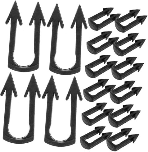 KITANDOVE 200st Simulation Pflanzenwandschnalle Weinstock-befestigungsklammern Gitterclips Für Gartenspaliere Pflanzen Feste Befestigung Von Weinreben Anlage Pvc Black