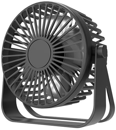 our fave Ventilador portátil USB de escritorio, mesa con fuertes flujos de aire, operaciones silenciosas, ventilador giratorio de 3 velocidades para habitación