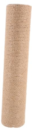 Mikikit Rascador De Yute para Gatos, Poste Rascador Vertical De 40 Cm, Cuerda Natural Resistente, Accesorio para Reemplazo En Rascadores, Adecuado para Proteger Muebles y Uso Doméstico
