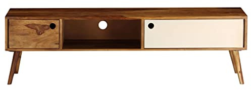Generisch TV-Schrank 140x30x40 cm Massivholz Akazie,Möbel,TV-Möbel,21.4KG,246224