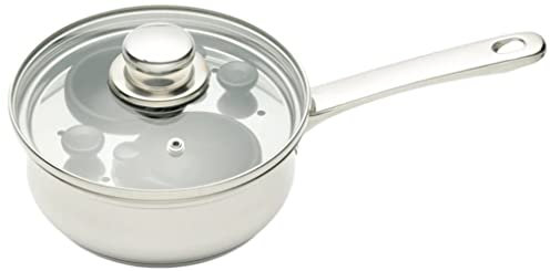 KitchenCraft Non-Stick Induction-Safe 2-Cup Egg Poacher / Sauté Pan, 16 cm (6.5)