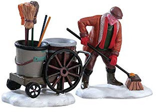 Lemax - Street Sweeper, Set Of 2