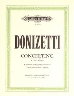 Musikverlag C.F. Peters Ltd. & Co. KG Concertino - arrangiert für Klarinette - Klavier [Noten/Sheetmusic] Komponist: DONIZETTI Gaetano
