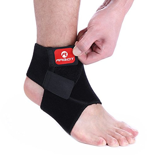 ele ELEOPTION Knöchelbandage Fußbandage 2er Set Atmungsaktive Einstellbare Sprunggelenk stützt den Fuß beim Sport wie Baskeball Handball Fußball Volleyball (M)