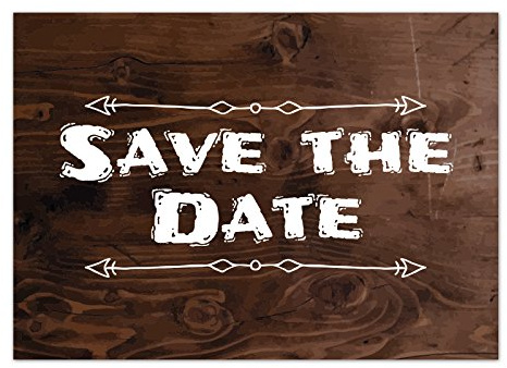 Einladungskarten Manufaktur Hamburg 10 x Save the Date Karten mit Umschlag/Weiße Schrift auf Holz/Neutral/Geburtstag/Jubiläum/Einladung/Verkündung
