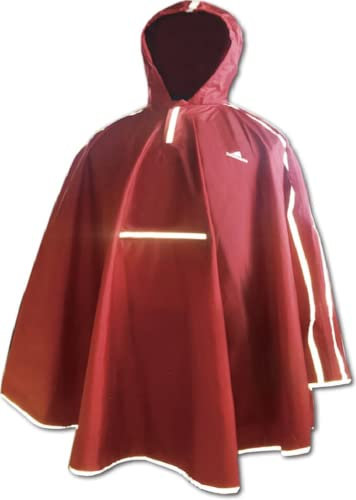 Salzmann Regenponcho für Kinder von 5-15 Jahren - Wasserdichtes Regencape für Mädchen und Jungen - Hergestellt mit 3M Scotchlite