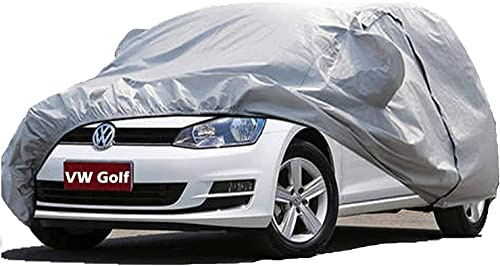 Big Ant Autoabdeckung für VW Golf, 100% Wasserdicht Auto Abdeckplane, Autoplane Vollgarage Staubdicht Golf Autohülle Gegen Regen Schnee Ice Frost UV Kratzfeste für VW Golf