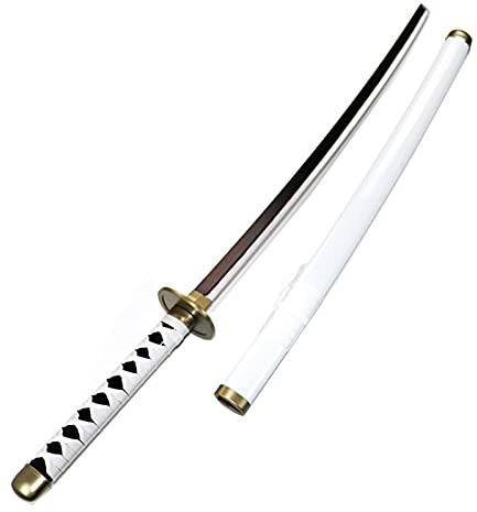Samurai Ninja Wooden Sword Weapon, Anime Black Samurai Roronoa Zoro Cosplay, Armed Katana Ninja Knife Sword Toys for Teens