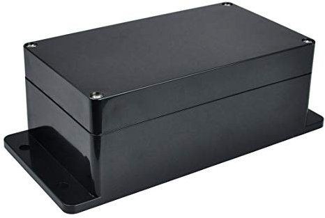 Therlan Abzweigdose Schwarz Wasserdicht, Elektronik Gehäuse Kunststoff, IP65 Anschlussdose ABS Gehäuse Abzweigdose Aufputz Verteilerdose Außen Wasserdicht Verteilerdose Schwarz (158 * 90 * 60mm)