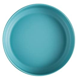 Plato de desayuno azul tostada Moldeado Plato de pastelería Ensalada Bandeja de bocadillos de frutas Plato de vajilla para el hogar Plato de postre de cerámica Plato de bistec