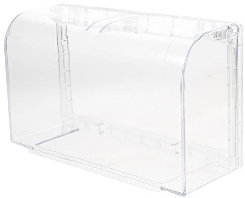 Angoily Steckdose Flip Wetterfeste Abdeckung Steckdosenabdeckung 2-Gang-Wandschalter-Steckdosen-Frontplatten-Einbaukasten Außensteckdosen-Abdeckungsschutz Transparent Steckdosen Kindersicherung