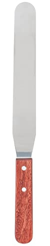 Metal Wax Spatulas, Straight Stainless Steel Body Waxing Stick with Wooden Handle for Hair Removal