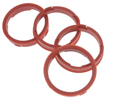 4X Zentrierringe 73,1 mm x 63,4 mm Rot Felgen Ringe Made in Germany
