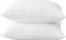 Luxury Goose Down Pillow 2 Pack - 100% Smooth Cotton Cover, Hypoallergenic, Neck & Shoulder Pain Relief - Medium & Soft Firmness, UK Standard (48cm x 74cm)