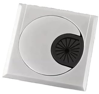 Pasacables Mesa,Pasacables De Escritorio 2 unids/lote cuadrado 60mm de aleación de zinc de la computadora de la computadora de la computadora de la computadora de la computadora de la tabla de la ta