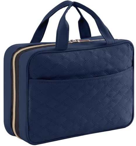 Lifewit Kulturtasche Damen zum Aufhängen, große Kosmetiktasche, Dunkelblau