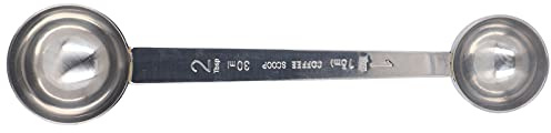 Akozon Cucharas de café de Acero Inoxidable de Doble Cabezal de 15 Ml/30 Ml - Cuchara Medidora de Doble Punta para café, Especias y Condimentos