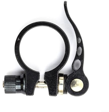 Oniissy Sattelstützenklemme, 31,8 mm, für Mountainbike, CNC-Aluminiumlegierung, Schnellspann-Sattelklemme, kompatibel mit 28,6 mm, 34,9 mm und 34,9 mm Rahmen, Schwarz (34,9 + 0,1 mm) (34,9 + 0,1 mm)
