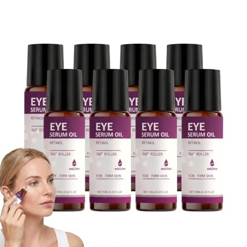 Aceite de suero de ojos con retinol suave de 360°, reafirmante, nutritivo y no irritante para el contorno de los ojos, suero hidratante antienvejecimiento, reduce las líneas finas y bolsas de los ojos