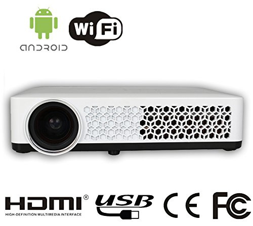 HTP Mini Vidéoprojecteur Projecteur DLP Fonction 3D 400 ISO Lumens 1280 x 800 résolution native, peut soutenir 800p Vidéo Projecteur 3D
