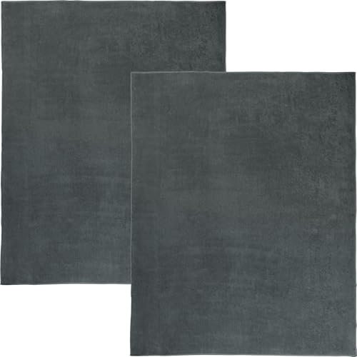 Erwin Müller Strandtuch XXL 2er-Pack anthrazit Größe 150x200 cm, Familien-Strandtuch, Badetuch, Frottiertuch, Liegetuch, Sommerdecke, Picknickdecke - saugfähig, temperaturausgleichend%Größe%