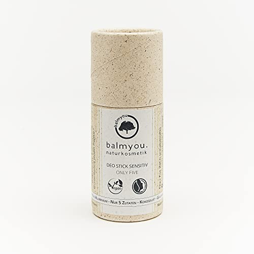 balmyou.naturkosmetik Deo Stick Sensitiv Only Five in Graspapier, 50 g