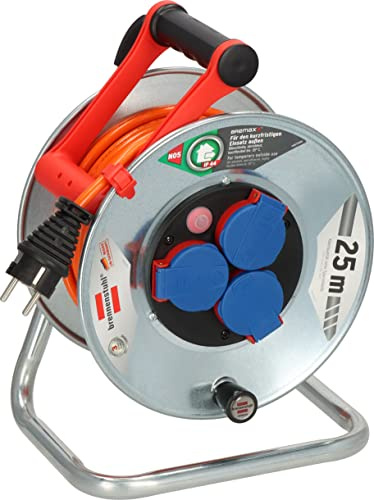 Brennenstuhl 1198740 Kabeltrommel 25m Orange Schutzkontakt-Stecker