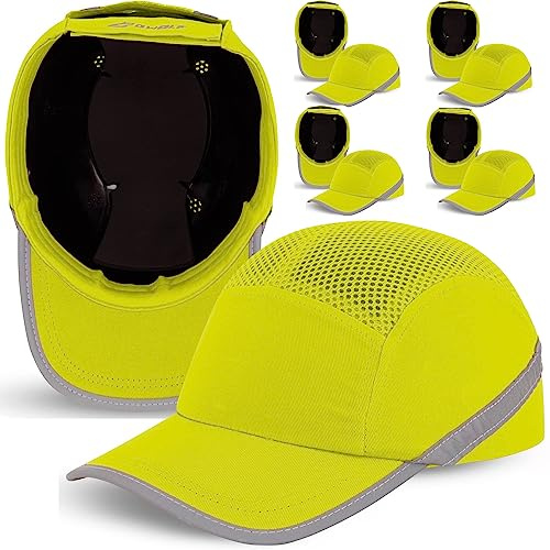 BWOLF TRIVOR Anstoßkappe Herren Stoßkappe Sicherheitskappe Sicherheitshelm mit ABS-Schale EN 812 mit Reflexstreifen Schutzhelm Helmkappe