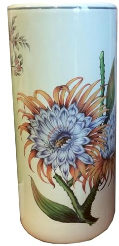 M S L Yellow Sunflower Floral Ceramic Umbrella Stand/Walking Stick Stand/Large Vase