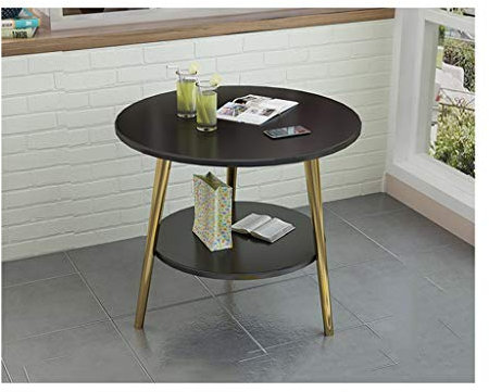 Sofatisch für Wohnzimmer, nordischer Couchtisch, Blumentisch, kleiner runder Tisch, einfacher moderner kleiner Apartment-Schlafzimmer-Balkon, doppelter kreativer Mini-Sofa-Beistelltisch, Beistelltisch