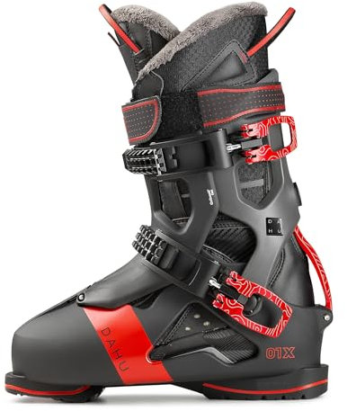 DAHU Ecorce 01 X M120 Skischuhe (280/285 EU 44, Basalt Black-Grey-Red)