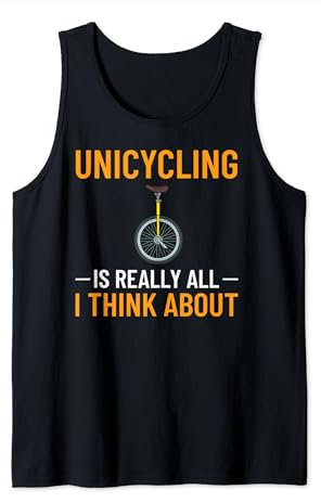 Einrad Fahrrad Lustiges Training Lernen Radfahren Tank Top