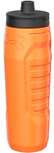 Under Armour 32 oz Squeeze Water Bottle, Quick-Shot Lid, Sports, Travel, Outdoor Activities, Polypropylene, Dishwasher Safe (Top Rack Only)