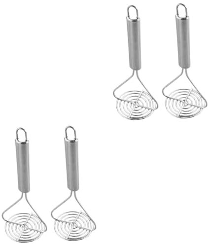 Triturador de patatas, 6 piezas triturador de frutas prensa de ajo triturador de patatas de acero inoxidable triturador de patatas manual triturador de patatas herramienta manual triturador de verdura