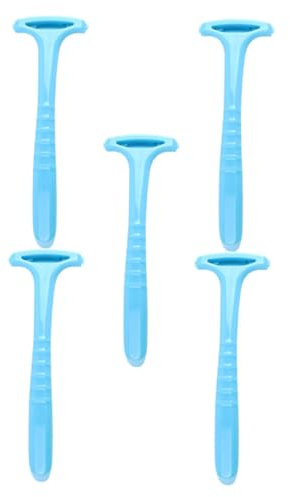 Coltello per Calli Piedi 5 Pezzi Blu, Strumento Pedicure | Pp e Lame, Uso Domestico Indoor, Rimozione Cuticole e Duroni, Leggero per Professionisti e Casa