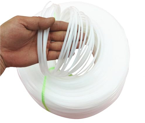 MEYINGOU Kunststoff-Stoßfänger-Schweißdrähte, Facettiertes Dreieck aus PP-Material, geeignet for Rohrreparaturen, 10 Meter lang(White,Bottom Length:5mm)