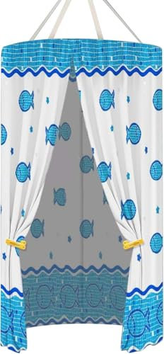 Tente de Douche Extérieure Portable avec Vestiaire - Cabine Ronde pour le Camping et l'Intimité - Idéal pour le Jardin et l'Extérieur