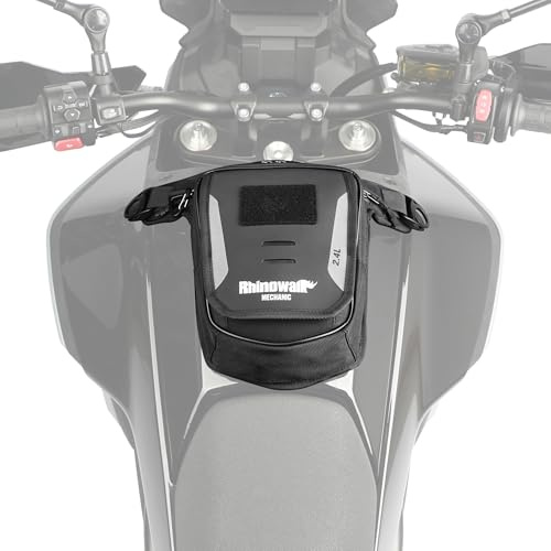 Rhinowalk Motorcycle Fuel Tank Bag,Magnetic and Strap on,Motorbike Tank Bag with Mobile Phone Pocket, Thigh bag,Leg Waist Chest Pouch,2.4L Backpack Motor Cycle Accessories