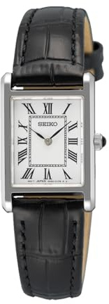 Seiko SWR107P1 Women's Analogue Watch with Leather Strap