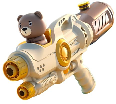TTETTZ Wasser Soaker Spielzeug, 500 ml Wassertank, Reichweite von 5–8 m für Outdoor-Aktivitäten, Bär