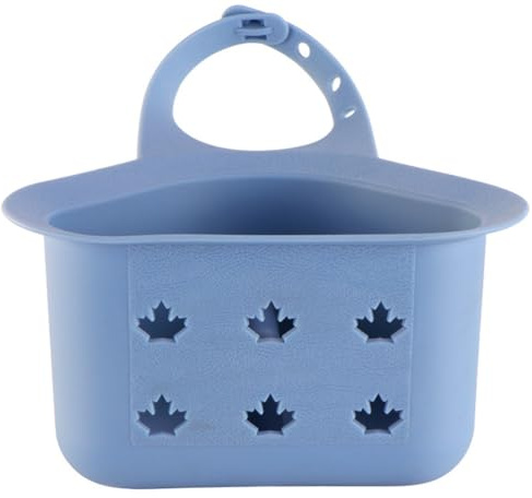 HORIALENCE Bolsa Colgante para Fregadero De Cocina Azul 6.3X3.7X3.1 Pulgadas Organizador Multifuncional De Almacenamiento con Material para Utensilios Y Estropajos