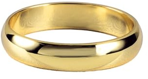 Tolldek Gelbgold Au585 14K Trauringe, Eheringe Klassiker, Freundschaftsringe 585 Gold Echte Goldschmuck, Gr.62 (19.7)